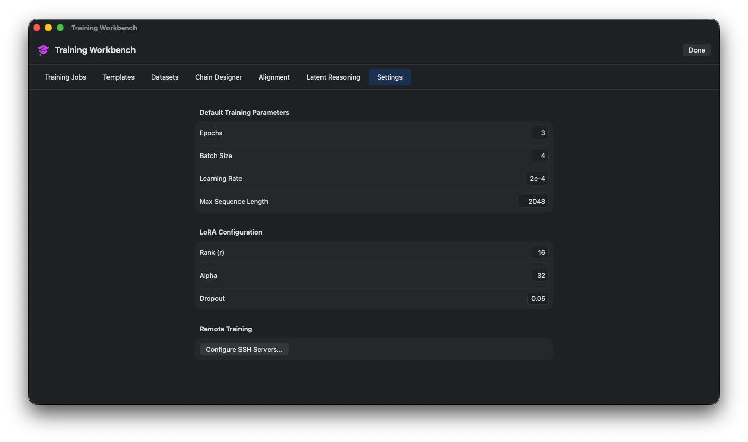 Training Workbench 11